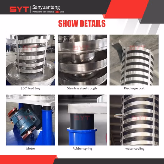 Powder Vertical Lift Conveyor EPDM Rubber Granule Cooling Spiral Elevator