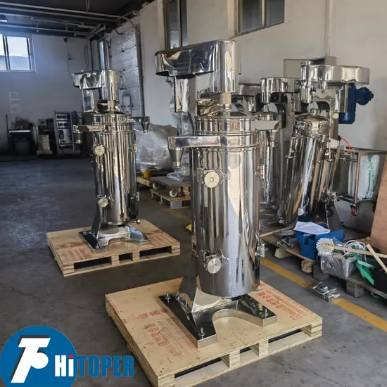 High Speed Tubular Bowl Centrifuge Coconut Oil Liquid Solid Separator