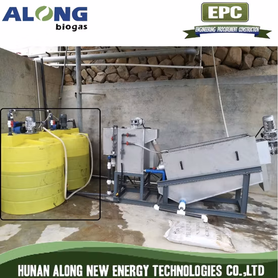 Screw Stacked Type Biogas Manure Slurry Sludge Dewatering Machine Solid Liquid Separator